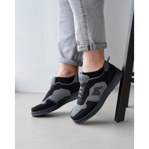 Кросівки чоловічі RB-1032 графіт/чорний 